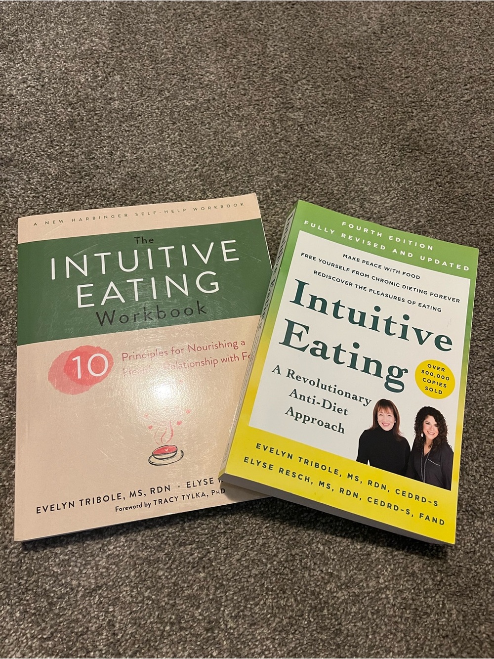 Intuitive Eating Workbook & Guide Bundle - Green/Cream Covers